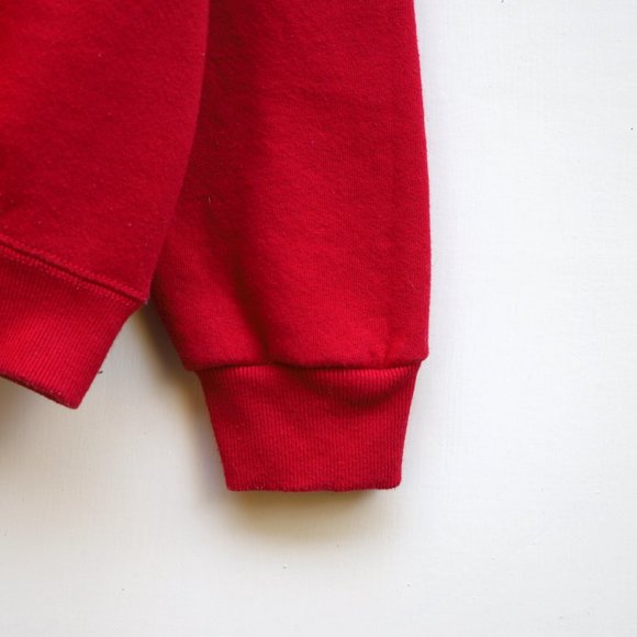 Vintage Lee Sport XL Native American Indian Tribe Man Crewneck Sweatshirt Red - Picture 9 of 10